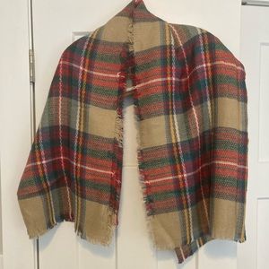 Plaid Blanket Scarf